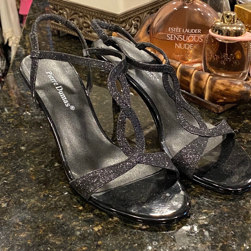 Black dress sandals